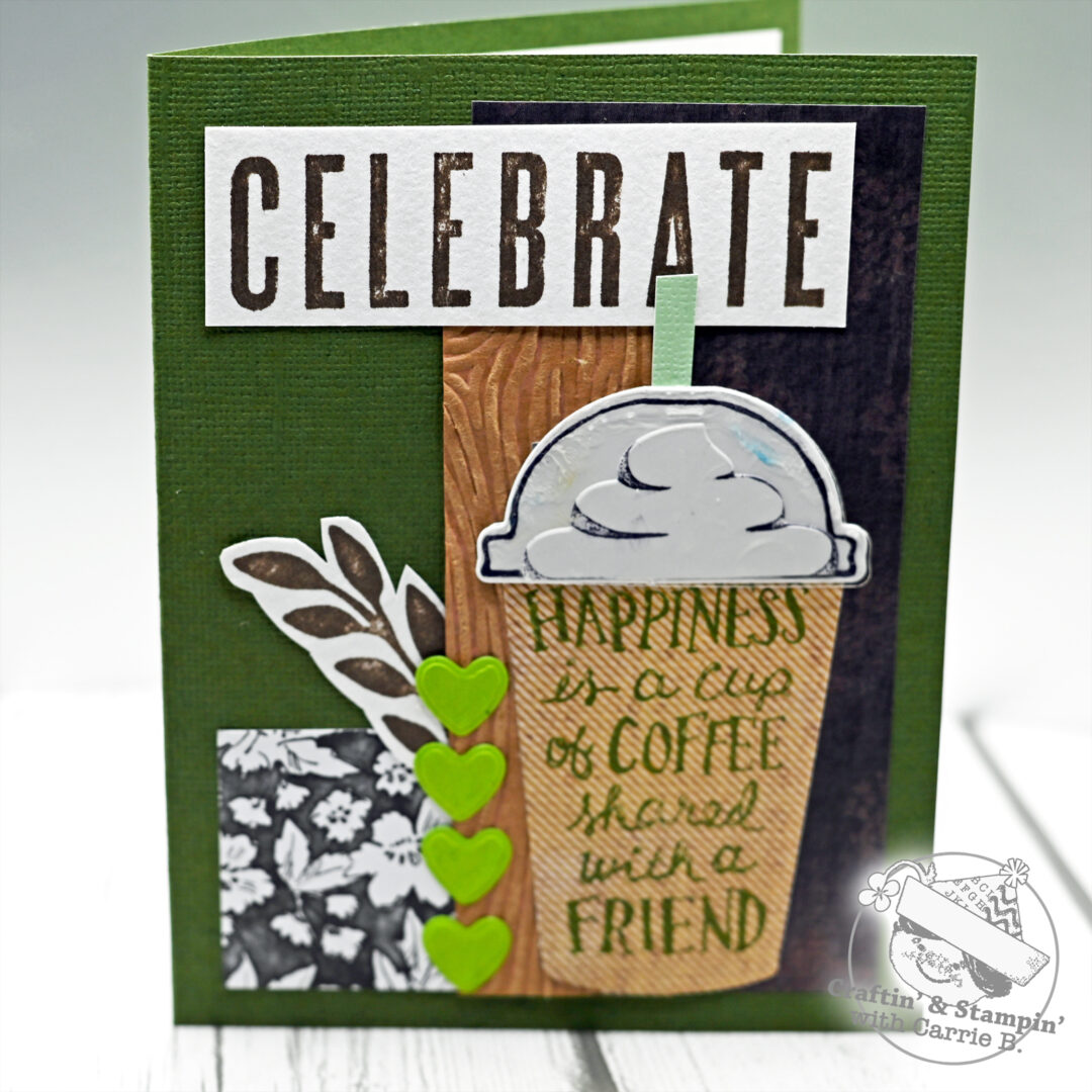 coffeehouse cold drink greeting card