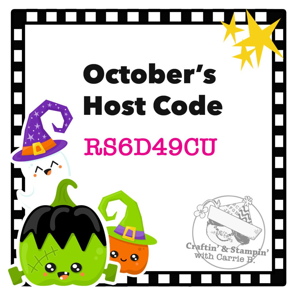 October 2021 Host Code for Carrie Button