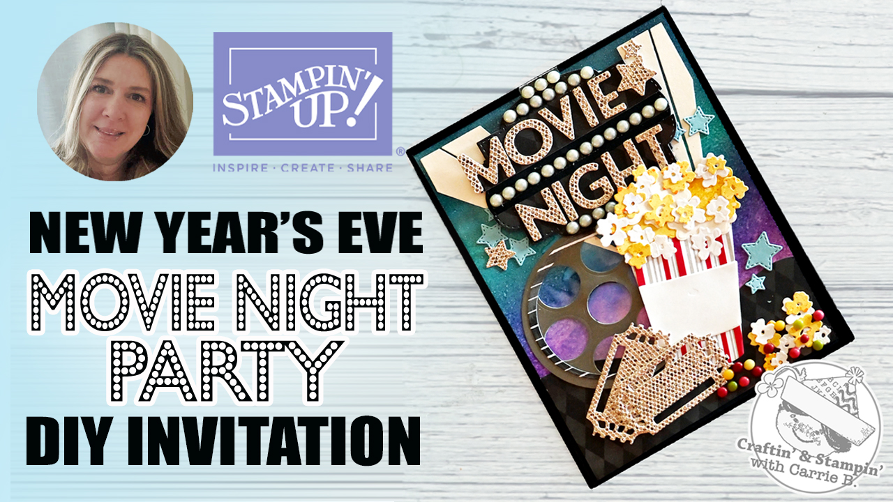 New Year's Eve Movie Night Invitation Tutorial